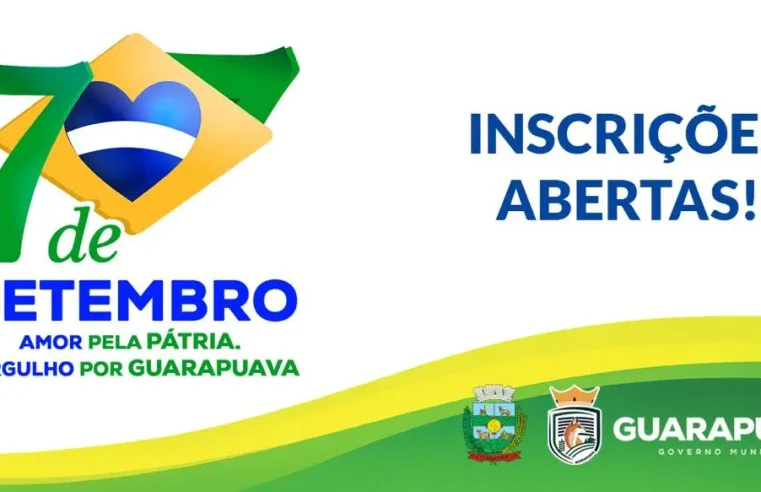 Tá chegando a hora do passo marcado! Prefeitura de Guarapuava abre inscrições pro Desfile de 7 de Setembro com muito amor à Pátria, fanfarra, e calor no asfalto
