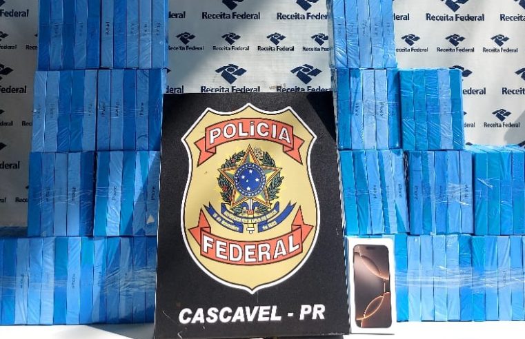 PF desliga o Wi-Fi dos espertinhos: eletrônicos de R$ 1 milhão vindos do Paraguai são apreendidos em Cascavel