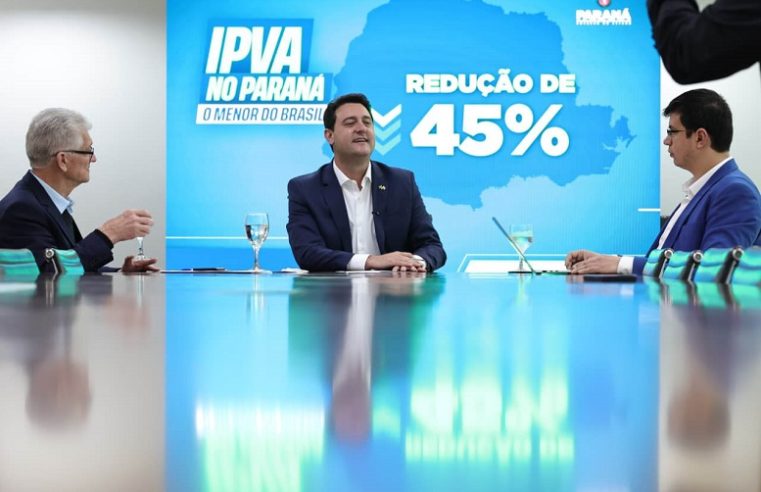 Paraná anuncia “Black Friday do IPVA” e promete o menor imposto do Brasil a partir de 2026